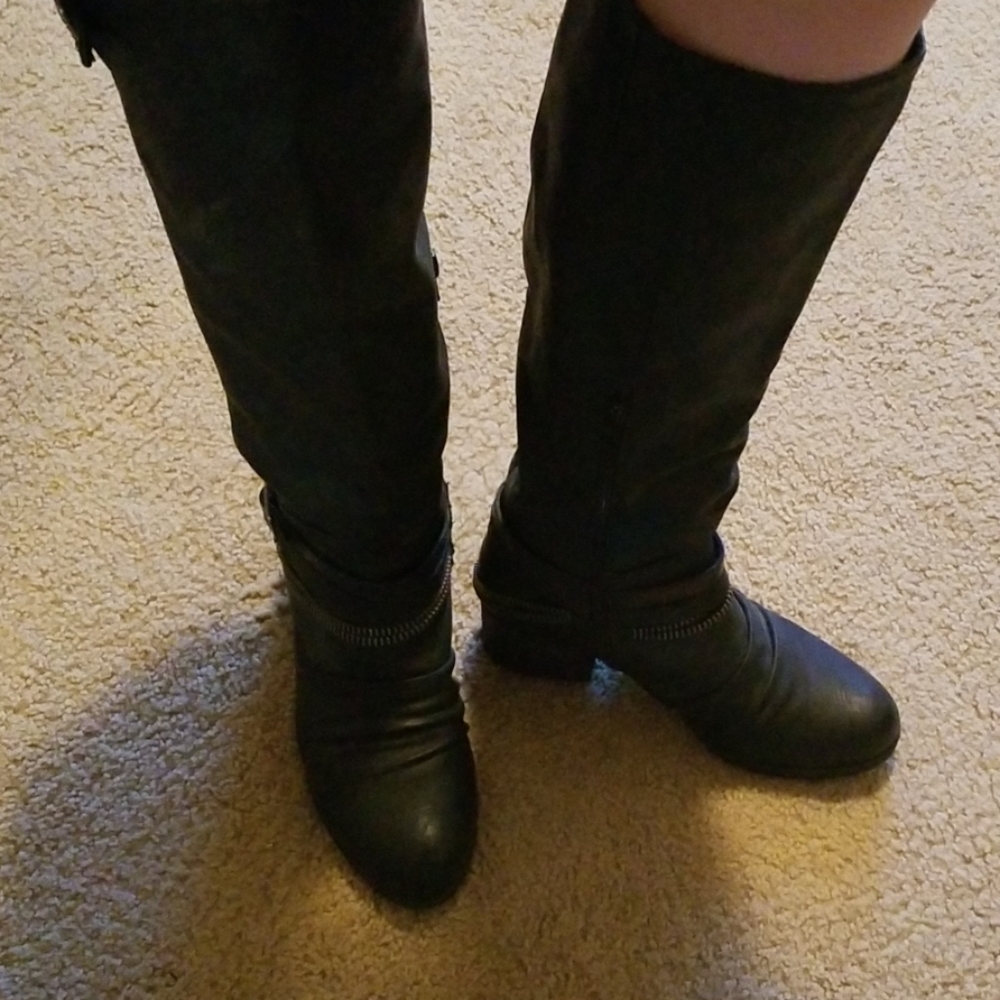 Just below the knee boots.